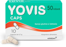 Carica l'immagine nel visualizzatore di Gallery, YOVIS Caps, Probiotici per il Benessere Intestinale, 50 Miliardi di Fermenti Lattici Vivi, Senza Glutine e Lattosio, 10 Capsule deglutibili