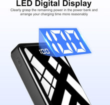 Carica l'immagine nel visualizzatore di Gallery, Power Bank 27000mAh, 22,5W PD20W USB C Power Bank a Ricarica Rapida, Batteria Esterna Portatile con Display LED per Telefoni