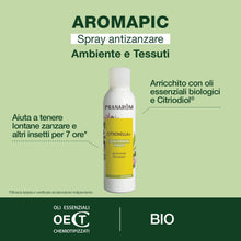 Carica l'immagine nel visualizzatore di Gallery, PRANARÔM - Aromapic Spray Anti-Zanzare Ambiente e Tessuti Naturale - Repellente con Oli Essenziali HECT - Protezione con