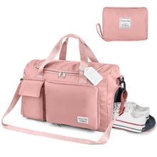 Carica l'immagine nel visualizzatore di Gallery, Flintronic Borsone da Viaggio Pieghevole, Borsone Palestra Sportiva con Etichetta Bagaglio, Borsa Sportiva con Scomparto Scarpe, Grande Capacità Borsa da Viaggio Duffel per Sport/Viaggi (35L)