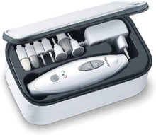 Carica l'immagine nel visualizzatore di Gallery, Beurer MP 41 - Fresa elettrica per Unghie con 7 Accessori Professionali per Manicure e Pedicure in zaffiro e feltro per accorciare, limare, modellare e curare unghie e cuticole, 4,600 giri/min