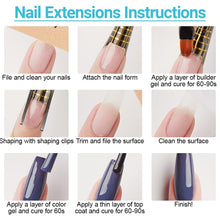 Carica l&#39;immagine nel visualizzatore di Gallery, ASENTER Base Gel UV Ricostruzione Unghie 4 in 1 Costruttore Monofasico Estendere Rinforzo 30g Autolivellante-Facile Lavorabilità