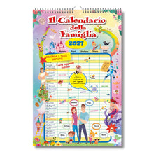 Carica l'immagine nel visualizzatore di Gallery, EURO PUBLISHING: Calendario della Famiglia Agenda 2027 29x44cm