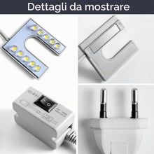 Carica l'immagine nel visualizzatore di Gallery, Lampada per macchina da cucire, lampada flessibile a collo di cigno a LED con base magnetica per macchina da cucire 110-