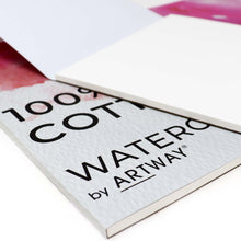 Carica l'immagine nel visualizzatore di Gallery, Artway Blocco per acquerelli, formato A4, pressato a freddo, 300 g/m², 100% cotone, 12 fogli