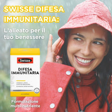 Carica l'immagine nel visualizzatore di Gallery, SWISSE Difesa Immunitaria - Integratore Difese Immunitarie con Vitamina C Magnesio Zinco ed Echinacea, Integratori Stanchezza e Affaticamento, Formulazione Multinutriente, 60 Compresse, Made in Italy