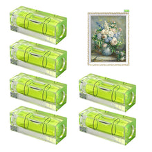Carica l'immagine nel visualizzatore di Gallery, 6 Livella A Bolla Mini 15X15X4,5Cm Verde Fosforescente