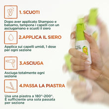 Carica l&#39;immagine nel visualizzatore di Gallery, Garnier Fructis Siero Termoprotettore, Per Capelli Lisci e Lucenti a Lungo, Resistenti all&#39;Umidità, Trattamento Lisciante alla Cheratina Vegetale e Olio di Argan, Lisci Cheratina, 50 ml