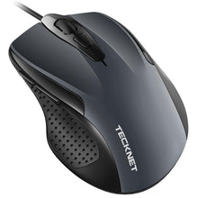 Carica l'immagine nel visualizzatore di Gallery, TECKNET PRO Mouse con Filo, Cavo USB 1.5M, Mouse Ottico Cablato