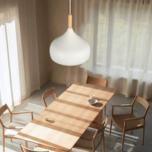 Carica l'immagine nel visualizzatore di Gallery, iDEGU Lampadario a Sospensione Retrò 24cm Lampada a Soffitto in Legna Metallo Moderna LED Lampada a Sospensione Stile Sc