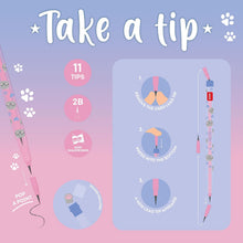 Carica l'immagine nel visualizzatore di Gallery, Legami - Matita Impilabile con Gomma Take a Tip, Tema Kitty, 11 Mine 2B, Senza bisogno di Temperamatite, Facile da Usare, Piccola Gomma in TPR Inclusa, in ABS