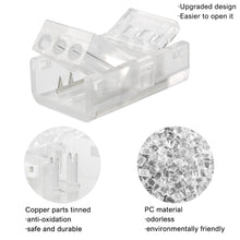 Carica l'immagine nel visualizzatore di Gallery, 10 Pezzi Connettori LED COB 2 Pin 10 mm Connettore