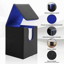 Carica l'immagine nel visualizzatore di Gallery, Aolso Deck Box,Magnetic Flip Deck Box Magic con Capacità di 100 Cartes Collezionabili,Scatola Porta Carte per Carte da C