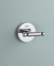 Carica l'immagine nel visualizzatore di Gallery, GROHE Start Cosmopolitan QuickFix, Gancio per accappatoio (metallo, fissaggio nascosto, viti e tasselli inclusi, montagg