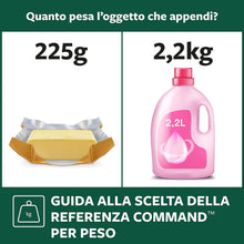 Carica l'immagine nel visualizzatore di Gallery, Command Ganci Adesivi Trasparenti per Esterni - 8 Mini Ganci e 10 Strisce Adesive per Appendere Luci in Giardino in Modo