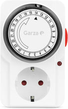 Carica l'immagine nel visualizzatore di Gallery, Garza - Presa analogica con timer giornaliero per interni, programmatore 24 ore con intervalli di 15 minuti, risparmio e