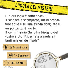 Carica l'immagine nel visualizzatore di Gallery, Hidden Games Luogo del Reato - L'isola dei misteri - Italiana - gioco realistico Della Scena del crimine, gioco emozionante del Detective, gioco Della Stanza di fuga