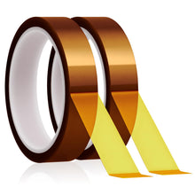 Carica l'immagine nel visualizzatore di Gallery, URAQT Nastro Termico, 2 rotoli Nastro adesivo resistente al Calore, 20mm x 33m Polyimide Tape Nastro, senza residui nast