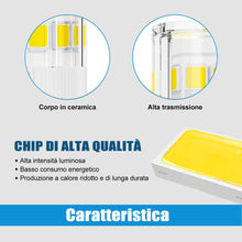 Carica l'immagine nel visualizzatore di Gallery, Lampadina LED E14, 5W (equivalenti a 40 W),6500K,luce bianco freddo,base in ceramica, piccola vite non dimmerabile per c