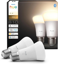 Carica l'immagine nel visualizzatore di Gallery, Philips Hue LED A60, Lampadine smart E27, Confezione da 2
