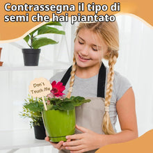 Carica l'immagine nel visualizzatore di Gallery, Set di 30 Etichette per Piante in Legno - Cartellini per Orto e Giardino con Pennarello - Segnapante in Legno Naturale a