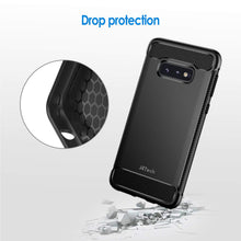 Carica l'immagine nel visualizzatore di Gallery, JETech Ultra Sottile Cover Compatibile con Samsung Galaxy S10e, Magro Cellulare Custodia con Assorbimento degli Urti e Progettare in Fibra di Carbonio (Nero)