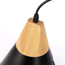 Carica l'immagine nel visualizzatore di Gallery, Lampada a Sospensione Vintage,Lampada a sospensione Nera moderna E27,Lampada a sospensione industriale retrò,Lampada in 