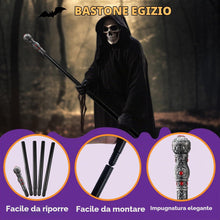 Carica l'immagine nel visualizzatore di Gallery, Spooktacular Creations Accessorio per costume da vampiro, elegante bastone da passeggio argentato, stile vintage, per ad