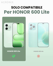 Carica l'immagine nel visualizzatore di Gallery, ACRONIX Cover per Honor 600 Lite 5G, Custodia Antiurto Trasparente con Paraurti in TPU Morbido, Sottile e Protettiva in 