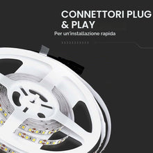Carica l'immagine nel visualizzatore di Gallery, V-TAC Striscia Led da Interno SMD 3528 8W - 5 Metri - Strisce LED Adesiva per Casa, Cucina, Camera, Ambienti Interni - L