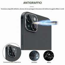 Carica l'immagine nel visualizzatore di Gallery, per iPhone 15 /iPhone 15 Plus Camera Vetro temperato, Anti Graffi HD Trasparenza Fotocamera Protettiva Screen Protector 