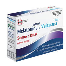 Carica l'immagine nel visualizzatore di Gallery, Matt, Melatonina Retard Valeriana Fast, Integratore, 30 Compresse