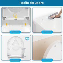 Carica l'immagine nel visualizzatore di Gallery, Sedile WC Forma D con Riduttore Bambini e Chiusura Rallentata