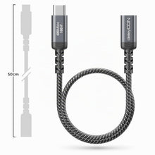 Carica l'immagine nel visualizzatore di Gallery, deleyCON 0,5m Prolunga USB-C 100W Corta per Ricarica Rapida - Cavo PD 3.0 di Ricarica e Dati per iPhone 17 16 Pro Max Ai