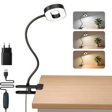 Carica l'immagine nel visualizzatore di Gallery, Suright Lampada LED da Lettura con Clip, Dimmabile, 3 Modalità Colore