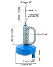 Carica l'immagine nel visualizzatore di Gallery, QWORK® Molla Sonda Sturatubi - 10M x 6mm - per Scarico Vasca e Lavello Cucina