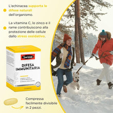 Carica l'immagine nel visualizzatore di Gallery, SWISSE Difesa Immunitaria - Integratore Difese Immunitarie con Vitamina C Magnesio Zinco ed Echinacea, Integratori Stanchezza e Affaticamento, Formulazione Multinutriente, 60 Compresse, Made in Italy