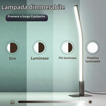 Carica l'immagine nel visualizzatore di Gallery, Metallo Lampada da Comodino Camera da Letto Moderna,44CM Minimalista Design Lampada Tavolo Led con filo(USB 5V 2A), Dimm