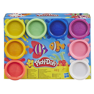 Hasbro Play-Doh Pack Rainbow, Idea Regalo di Halloween per Bambini e Bambine da 2 anni in su, Confezione da 8 Vasetti Arcobaleno Colori Assortiti, Pasta da Gioco Creativo non Tossica