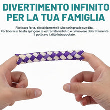 Carica l'immagine nel visualizzatore di Gallery, 20 pezzi Colori Assortiti per Feste di Compleanno Petardi Miniciccioli Chinese Finger Traps di Legno Cattura delle Dita 