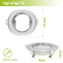 Carica l'immagine nel visualizzatore di Gallery, Faretti LED da Incasso per Cartongesso 230V 3W | Foro 55mm | Faretti da Incasso 3000K Luce Bianco caldo | Set di 3 pezzi