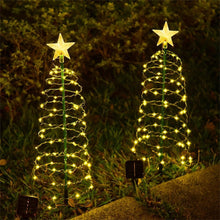 Carica l'immagine nel visualizzatore di Gallery, Decorazioni LED Con Pannello Solare, Luci Natalizie da Esterno Energia Solare, D, Lampade da Giardino, Catena Luminosa p