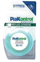 Carica l'immagine nel visualizzatore di Gallery, Plakkontrol® Fit Floss Expanding, filo interdentale espandibile, leggermente cerato, gusto fresh mint, 1 pz, 30 g, peso 