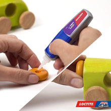Carica l&#39;immagine nel visualizzatore di Gallery, Loctite Super Attak Creative, Colla liquida trasparente con applicatore a penna, Colla attaccatutto forte per applicazioni facili e precise, Adesivo per legno, gomma, metallo, pelle, 1x3g