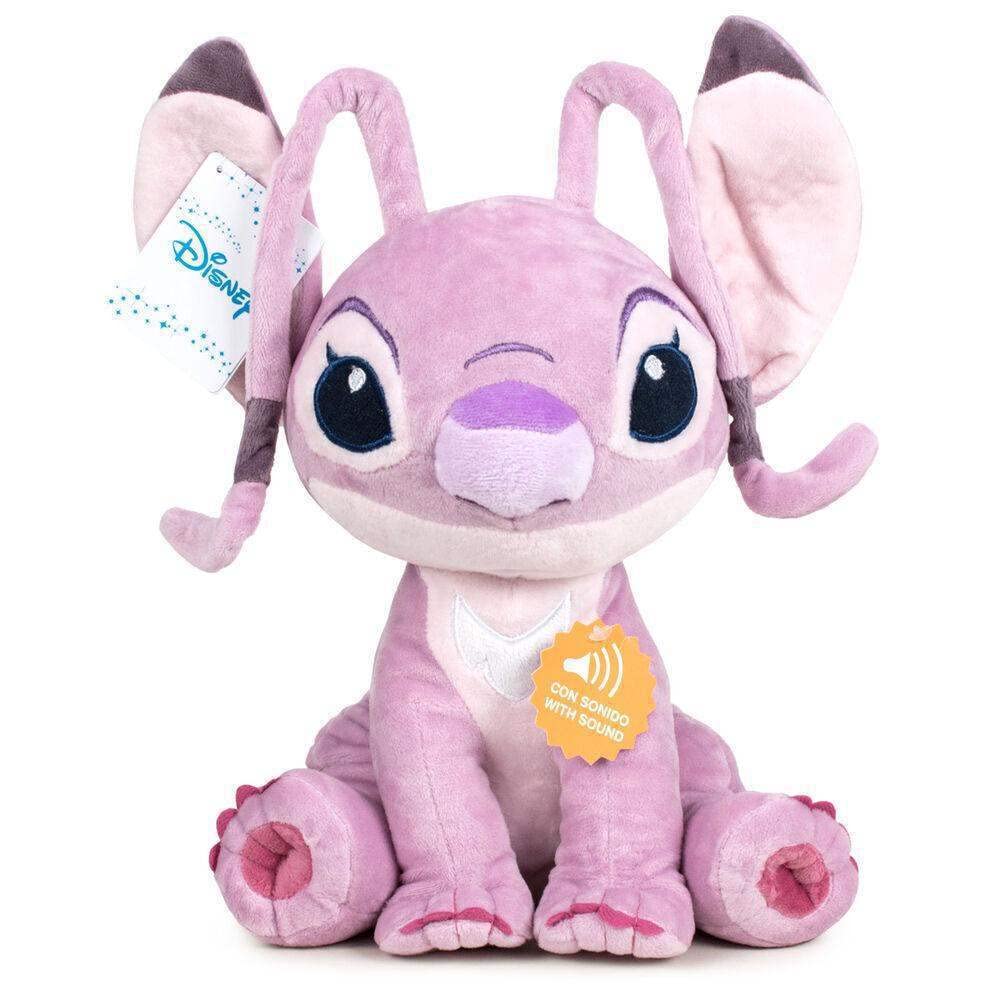 Peluche Angel Stitch Disney Soft Suono 30 cm