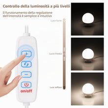 Carica l'immagine nel visualizzatore di Gallery, Jinlaili Luci da Specchio, 10 Lampadine Dimmerabili, Luci da Specchio a LED in Stile Hollywoodiano, Lampade da Toeletta,