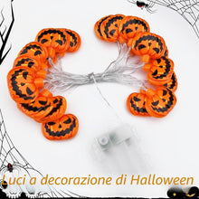 Carica l'immagine nel visualizzatore di Gallery, Zucca di Luci Stringa Halloween, Halloween Luci Stringa, 3Meters 20 LED Lanterna Zucca Stringa, per Interni ed Esterni, 