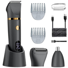 Carica l'immagine nel visualizzatore di Gallery, Scttomon Body Trimmer per gli uomini, Ball Pubic Hair Trimmer, Body Foil Rasoio Rasoio Naso Ear Impermeabile Wet/Dry Gro