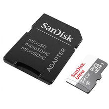 Carica l'immagine nel visualizzatore di Gallery, SanDisk Ultra microSDHC 32GB + SD Adapter 100MB/s Class 10 UHS-I