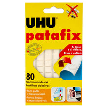 Carica l'immagine nel visualizzatore di Gallery, UHU Patafix 41710 - Gomma adesiva removibile, Bianco, confezione da 80 gommini